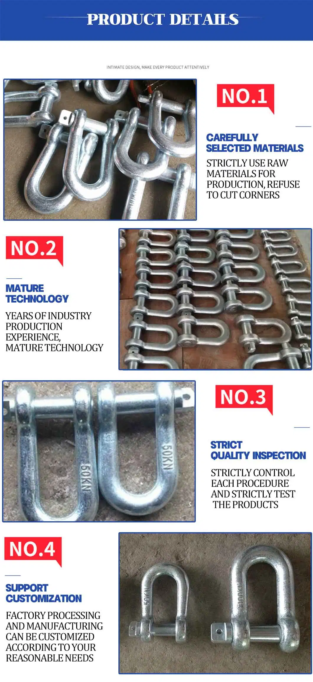 Factory Hardware Rigging Products Factory Forged Steel Marine Rigging Hardware with Cheap Price